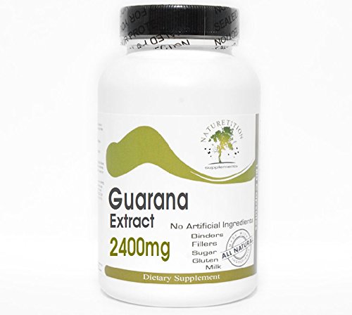 Premium Guarana Extract 2400mg - 100 Natural Capsules | No Additives, Non-GMO | Naturetition Supplements for Energy & Focus Boost | Perfect for Workouts, Studying & Mental Clarity