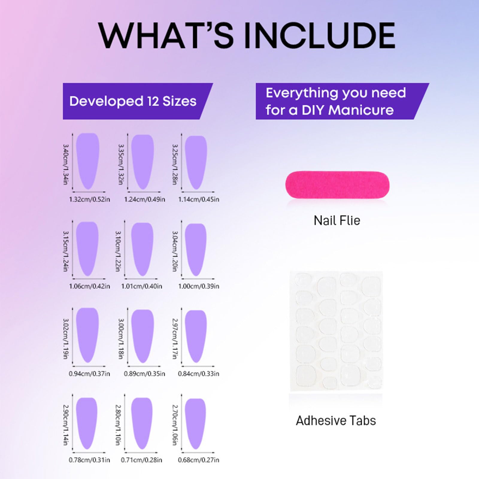 Blue French Tip Press on Nails - 24PCS 3D Floral Acrylic Fake Nails with Glossy Gradient & Pearl Accents | Long Stiletto Shape, Curve Line Design | Easy Glue-On False Nails for Women & Girls | Perfect for Parties, Weddings, and Special Occasions