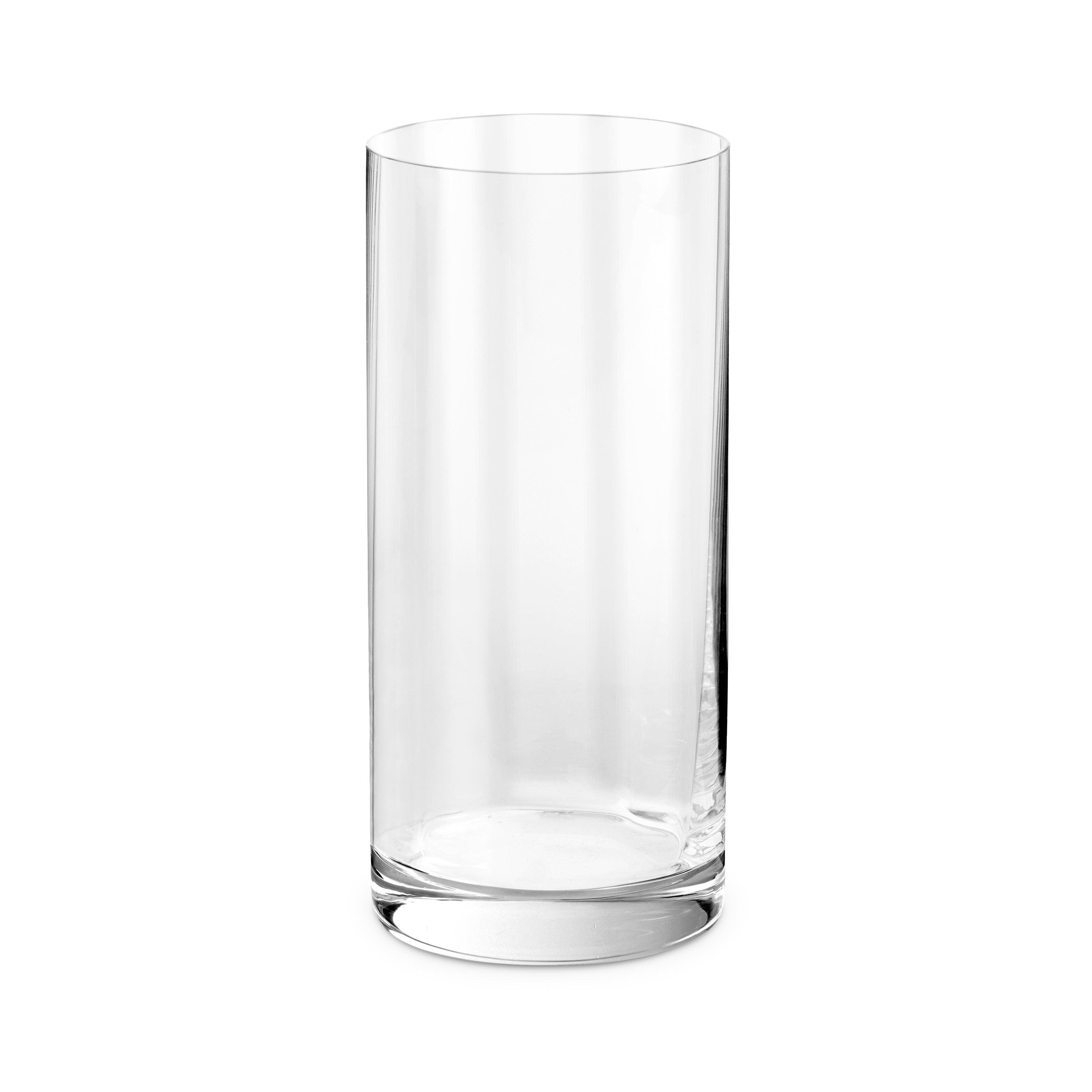 Premium Iris Highball Glasses Set of 4 - 16oz Crystal Clear Drinking Glasses for Cocktails, Juice & Iced Tea - Perfect for Home Bar, Parties & Entertaining