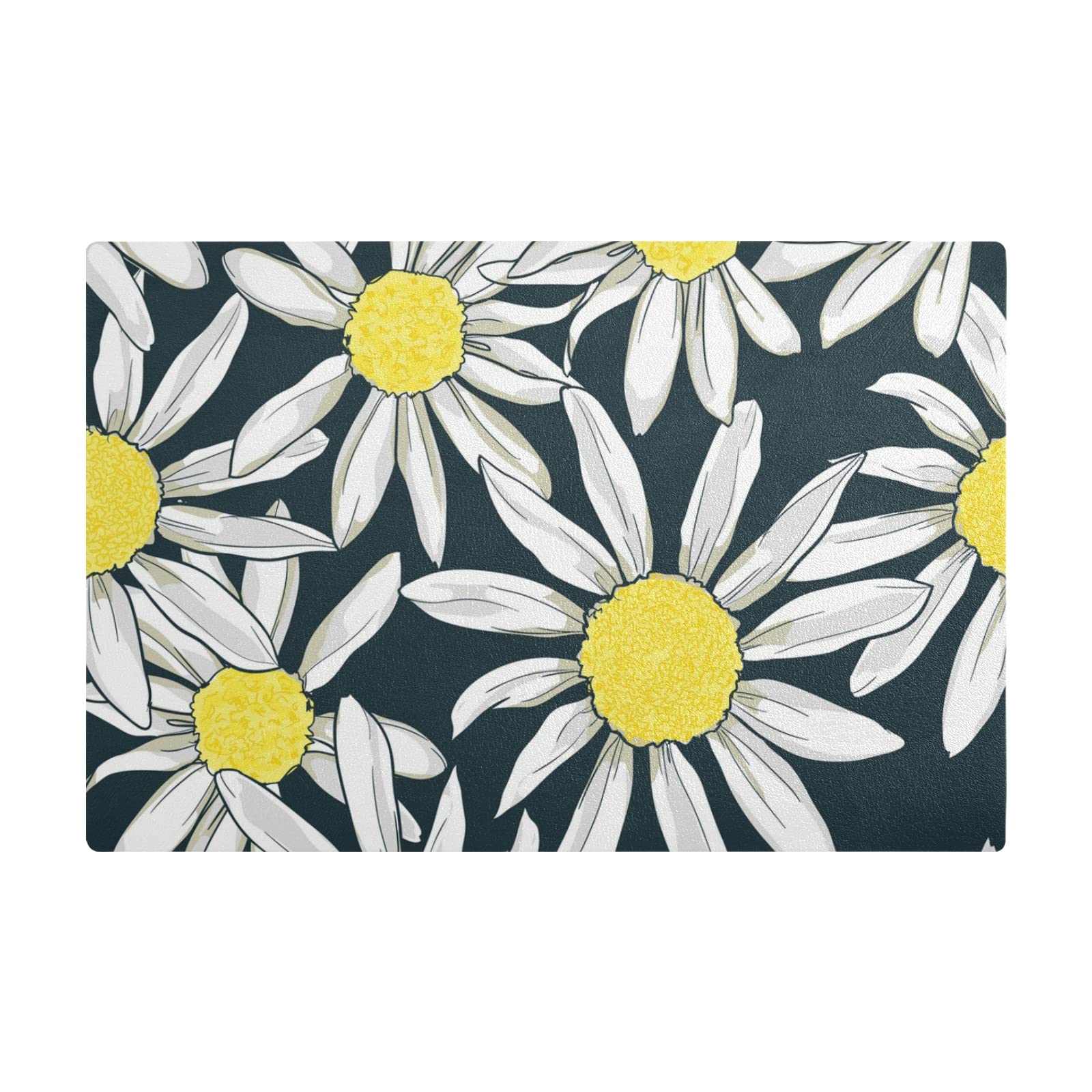 Organic Chamomile Dish Drying Mat - Super Absorbent Reversible Kitchen Counter Mat (17.7