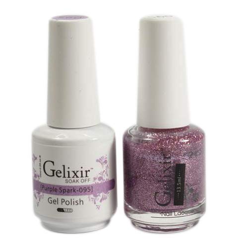 Gelixir Pure Gel Nail Polish 095 Purple Spark for Manicures