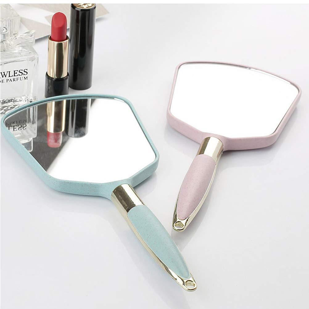 Portable Handheld Mirror for Makeup & Vanity - Wall Mounted or Tabletop Use - Perfect for Bathroom, Salon, and Travel