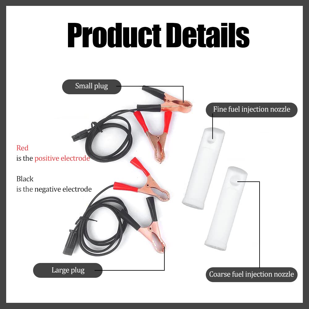 Universal Fuel Injector Cleaner Kit - Car Fuel Injector Nozzle Flush & Pressure Test Adapter, DIY Fuel Pump Cleaning Tool Set for Automotive Maintenance - Perfect for Engine Performance Tuning & Fuel System Cleaning