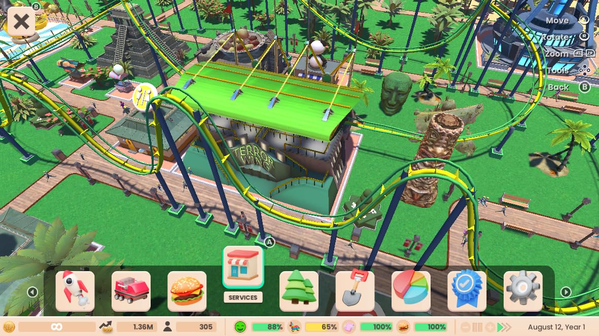 RollerCoaster Tycoon Adventures Deluxe - Nintendo Switch Game | Theme Park Simulation & Strategy | Perfect for Family Game Night & Travel Entertainment