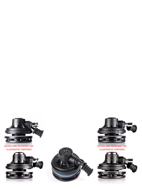 Waterproof Drysuit Inflation Swivel Valve for Scuba Diving & Water Sports - Heavy Duty Brass Scuba Gear Accessory with Quick Connect for BCD & Drysuits