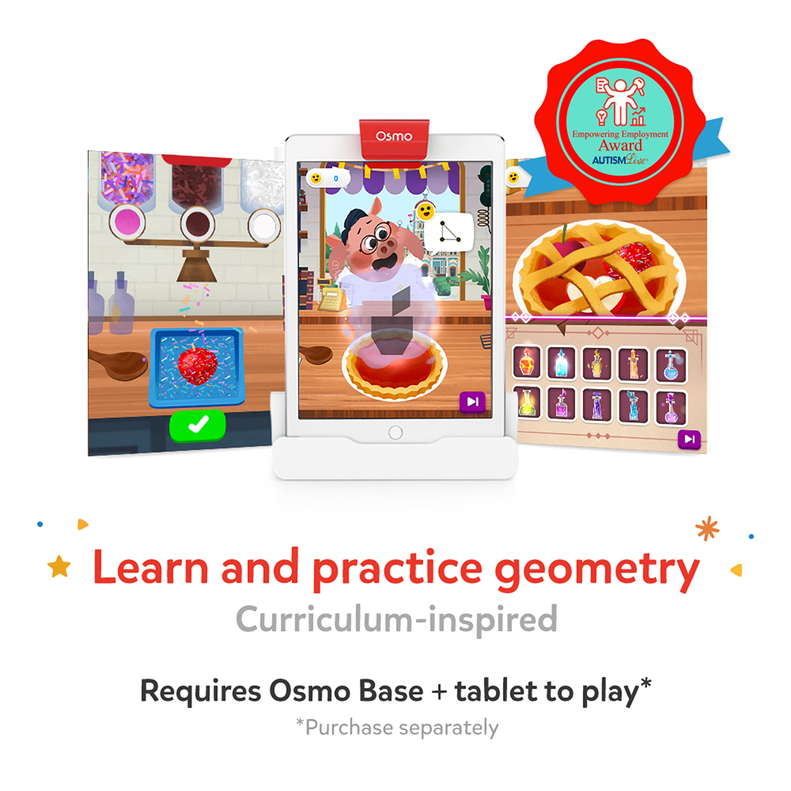 Osmo Pizza Co. Plus Monster Game for Kids Ages 5-12 - STEM Learning Toy for Math & Communication Skills - Compatible with iPad & Amazon Fire Tablet (Osmo Base Required) - Fun Educational Game for Homeschooling & Classroom Activities