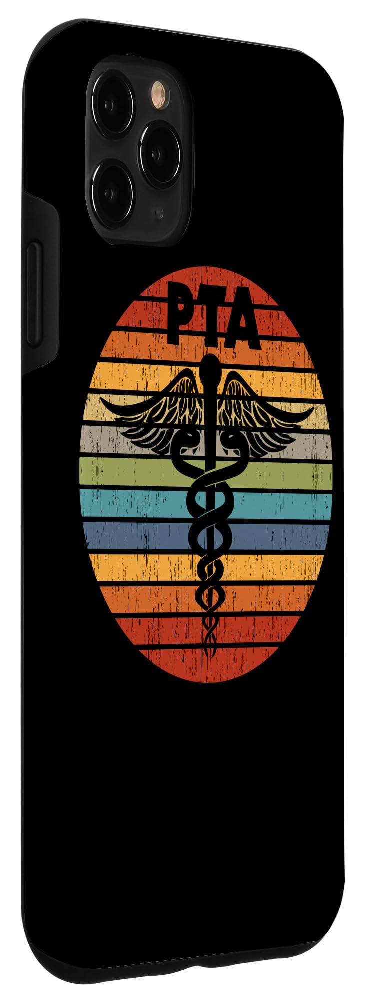 iPhone 11 Pro Max Case - Retro Medical Caduceus Design - Perfect Gift for Physical Therapy Assistants & Healthcare Professionals - Durable Protection for Work & Daily Use