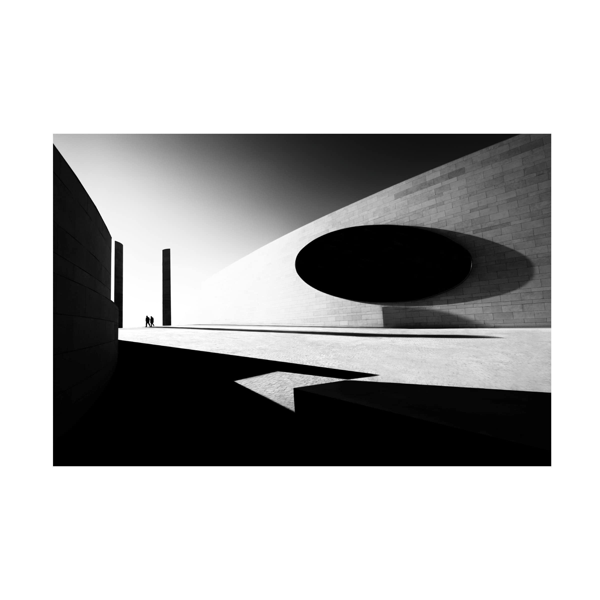 Trademark Fine Art 'Black And White Harmony' Canvas Wall Art by Florentinus Joseph - Modern Abstract Painting for Living Room, Bedroom & Office Decor