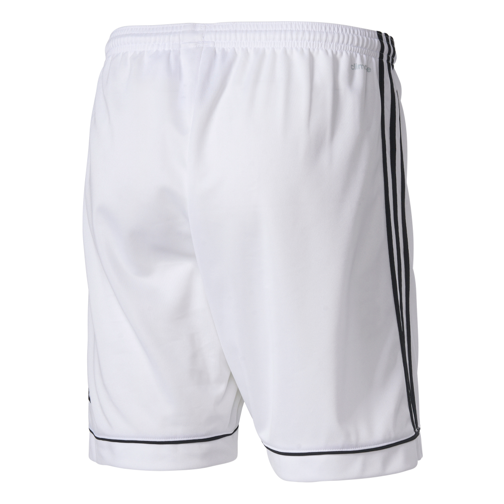 Adidas Youth Squadra 17 Soccer Shorts - White/Black - Breathable Athletic Shorts for Boys - Perfect for Training, Games & Casual Wear