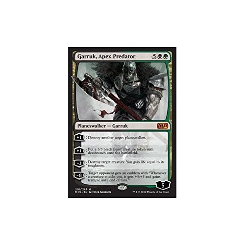 Magic The Gathering - Garruk, Apex Predator (210/269) - Magic 2015 MTG Card - Premium Collectible Trading Card Game for Players & Collectors - Perfect for Deck Building, Tournaments & Strategy Game Nights