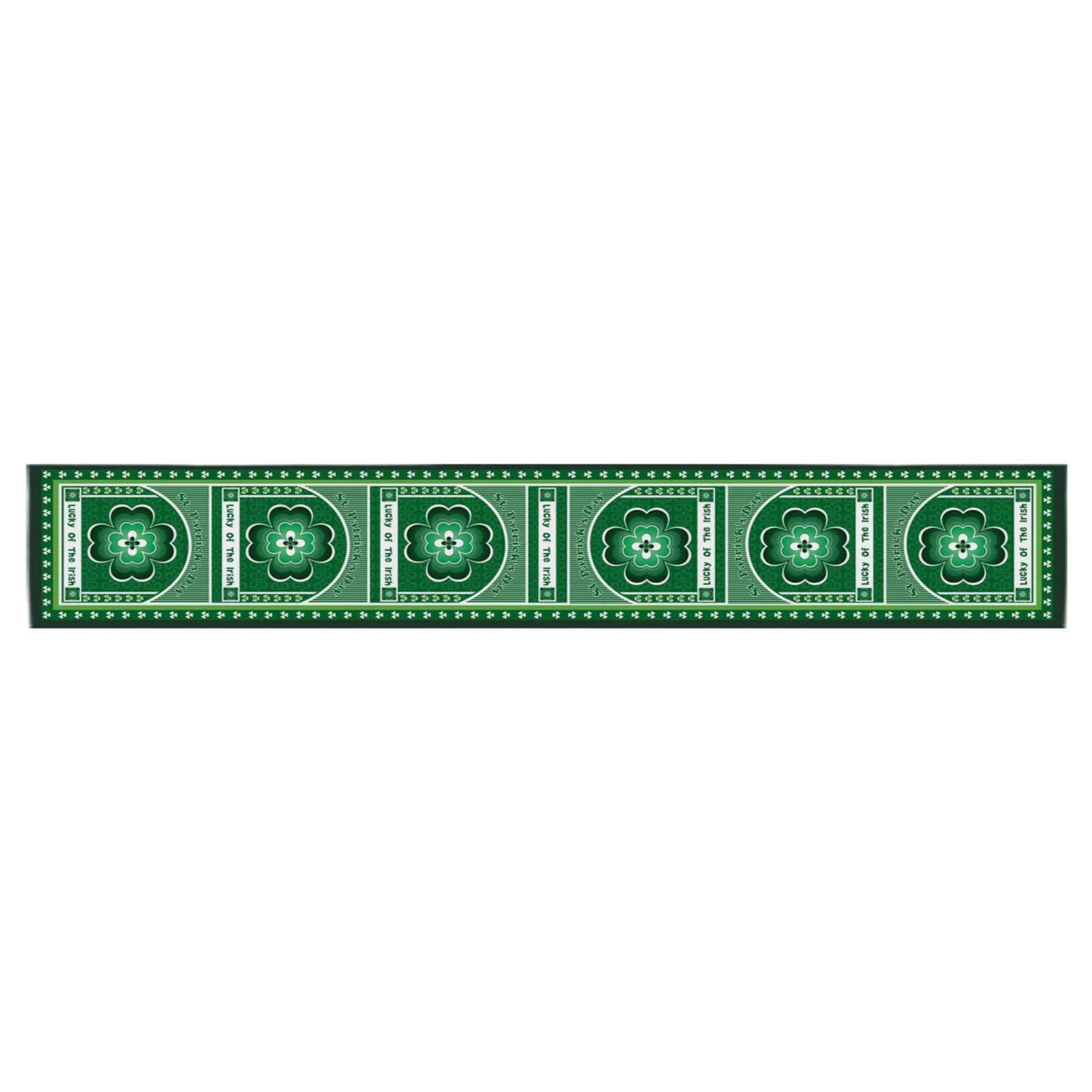 Green Rose Table Cloths for St. Patrick's Day Party Decorations - Creative Cotton & Polyester Blend Table Flag for Home, Dining & Outdoor Celebrations