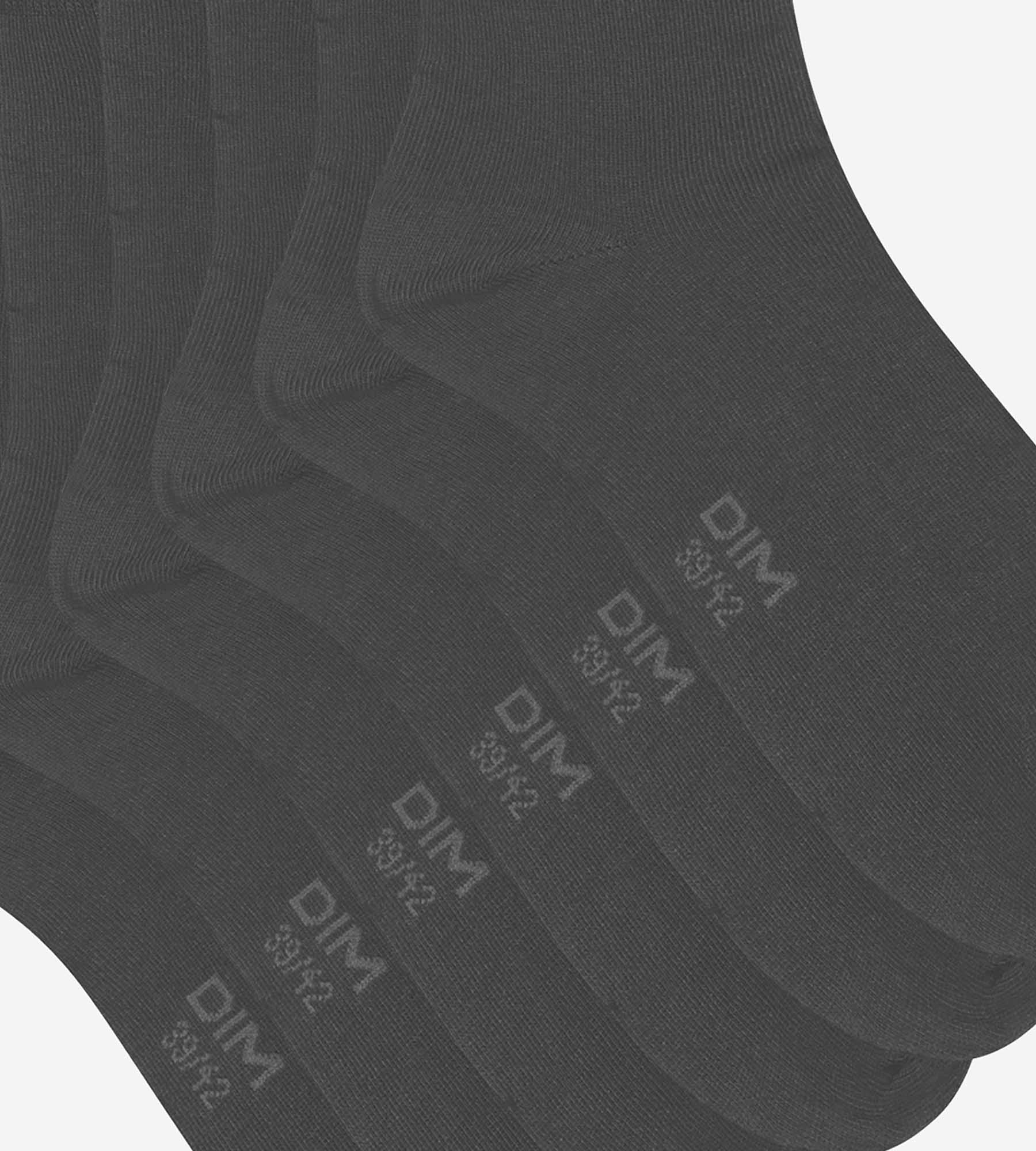 3 Pairs Men's Socks Anthracite Cotton Comfortable Casual Dress Socks for Work, Office & Daily Wear