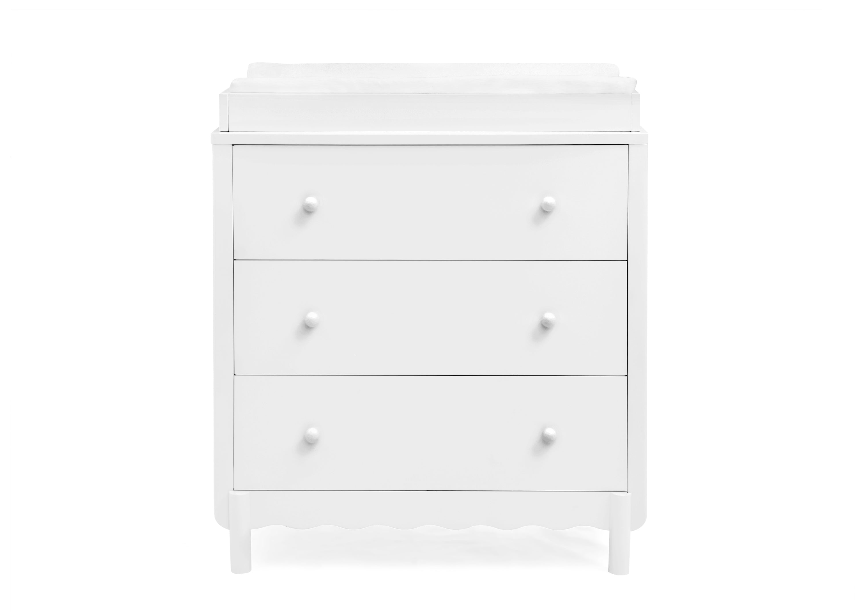 William 3-Drawer Baby Dresser with Changing Table Top & Safety Interlocking Drawers - Perfect Nursery Furniture for Diaper Changes & Infant Clothing Storage