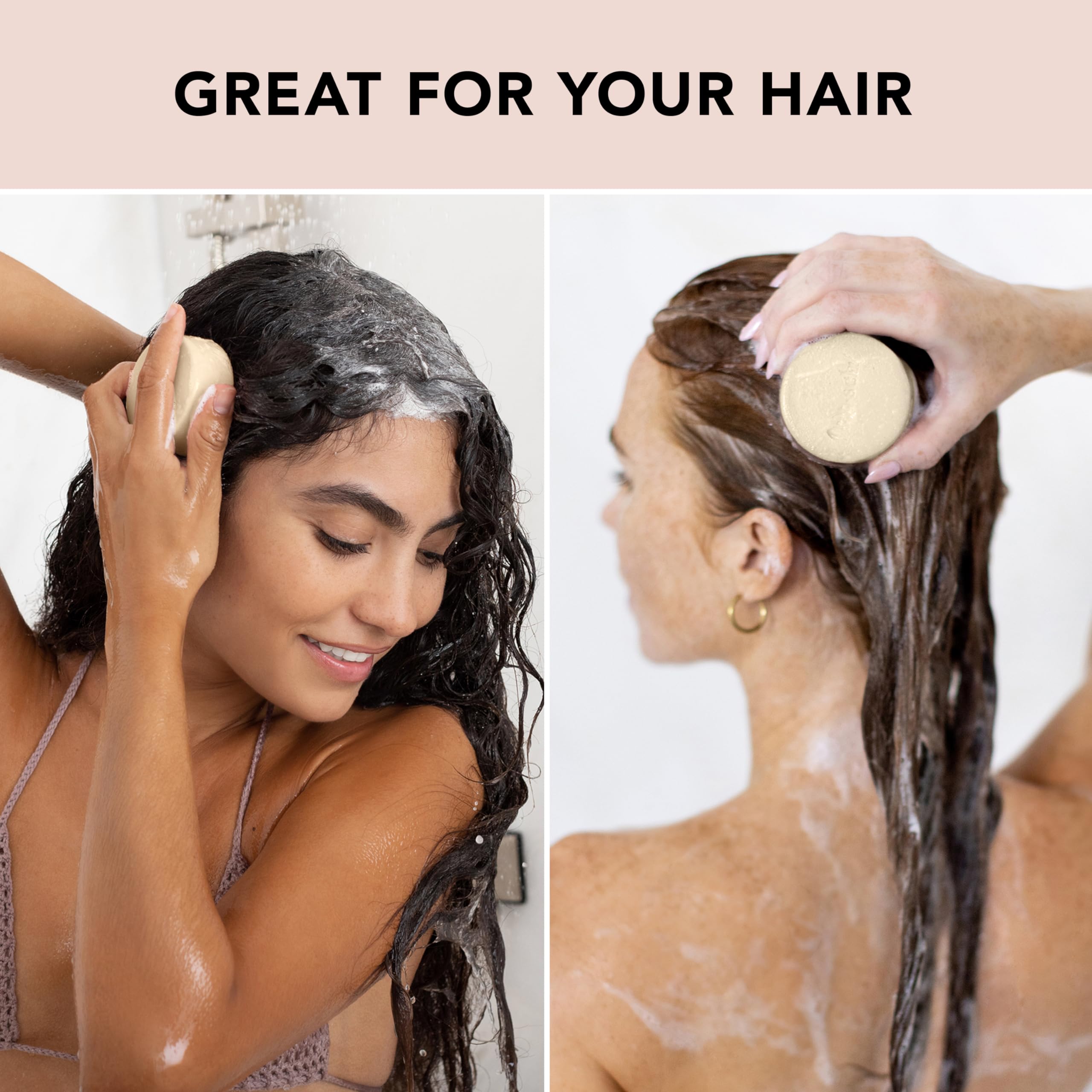 Kitsch Tea Tree & Mint Shampoo Bar & Rice Shampoo Conditioner Bar Set - Natural Hair Care for Dandruff & Scalp Health - Perfect for Travel, Camping & Eco-Friendly Bathroom