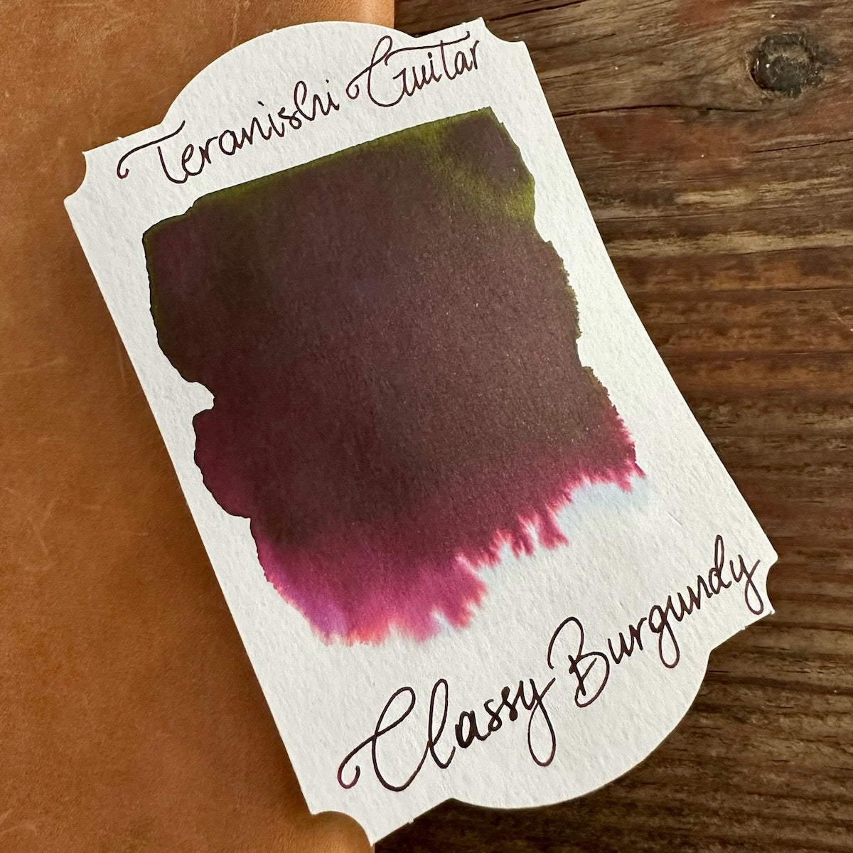 Teranishi Guitar Taisho Roman Haikara Ink - Premium Burgundy Fountain Pen Ink for Calligraphy & Writing - Perfect for Vintage Style Letters, Journaling, and Artistic Projects