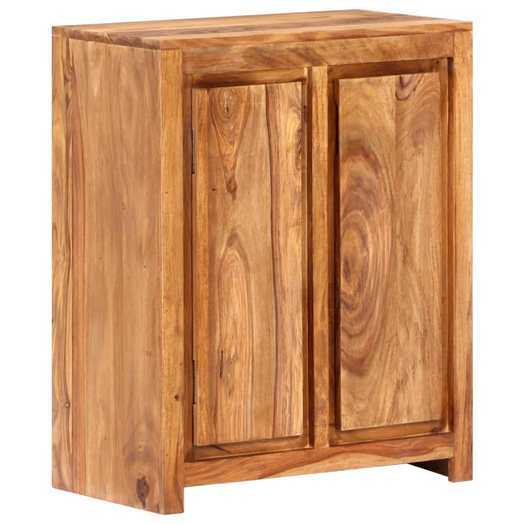 Solid Sheesham Wood Storage Cabinet - 23.6