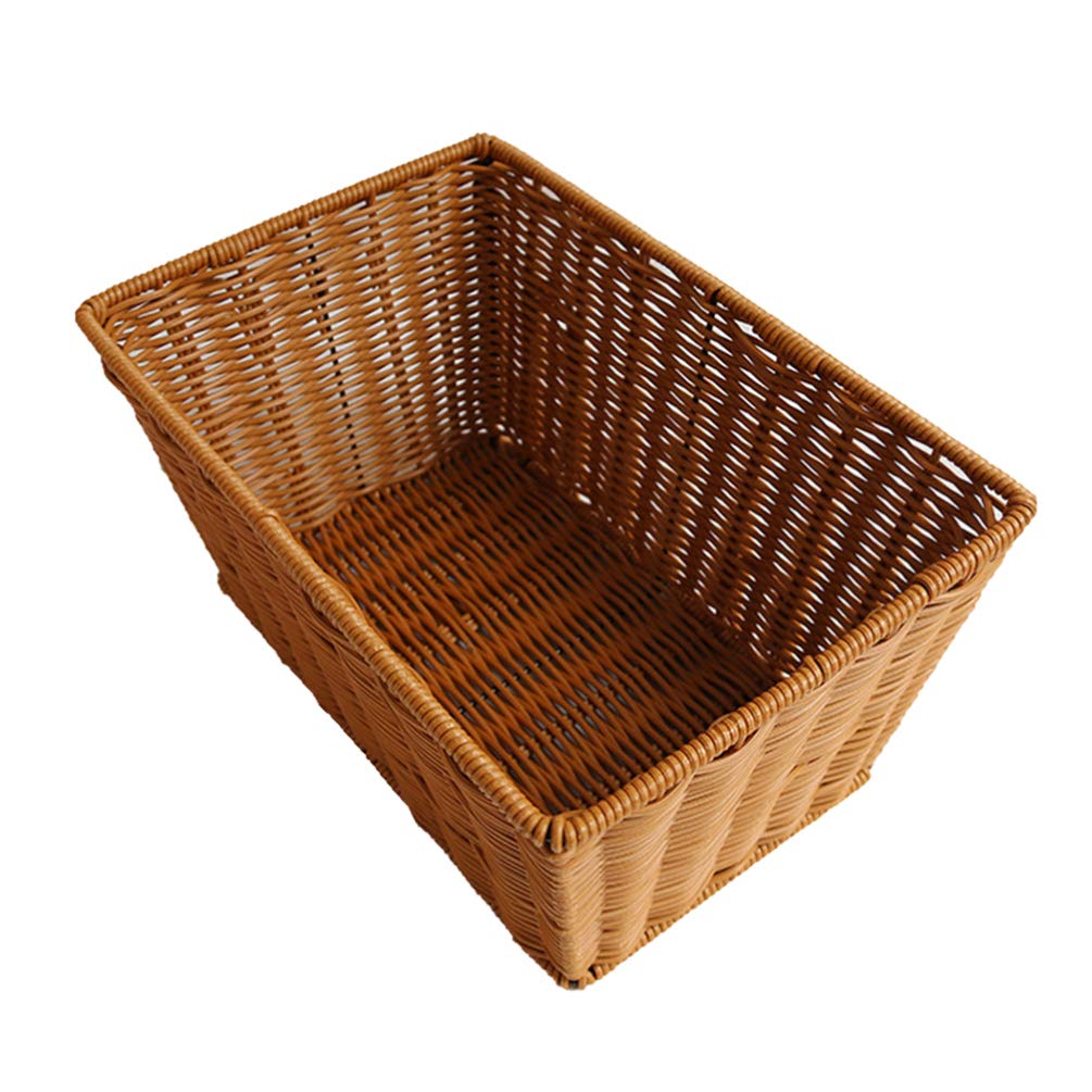 Natural Seagrass Woven Storage Basket - Eco-Friendly Hamper Organizer for Home, Bathroom & Laundry | Decorative Tray for Utensils, Toys & Clutter | Bamboo Rattan Style Bin for Bedroom, Kitchen & Office Organization
