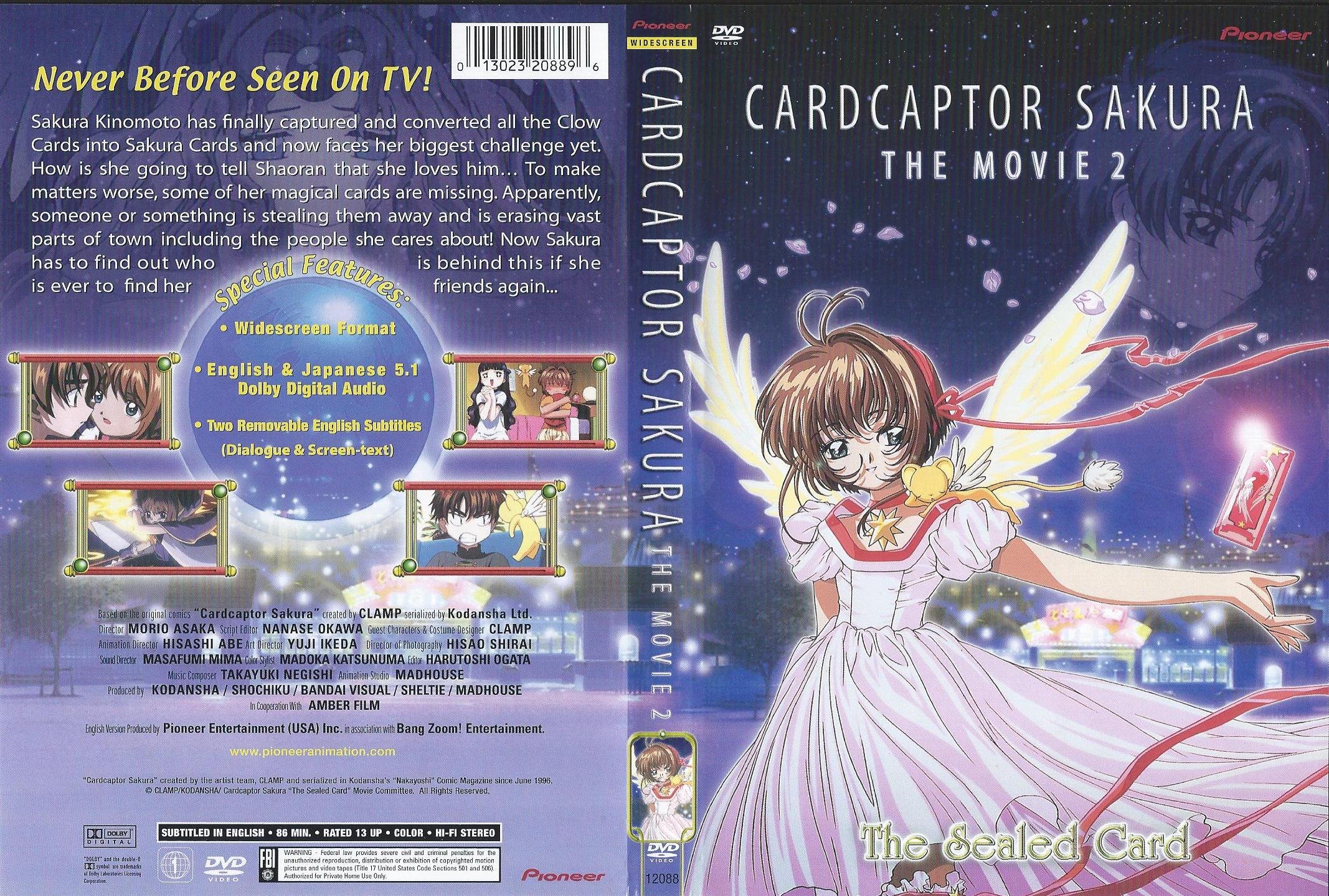 Cardcaptor Sakura Movie 2: The Sealed Card DVD - Anime Fantasy Adventure Film - Perfect for Collectors & Anime Fans