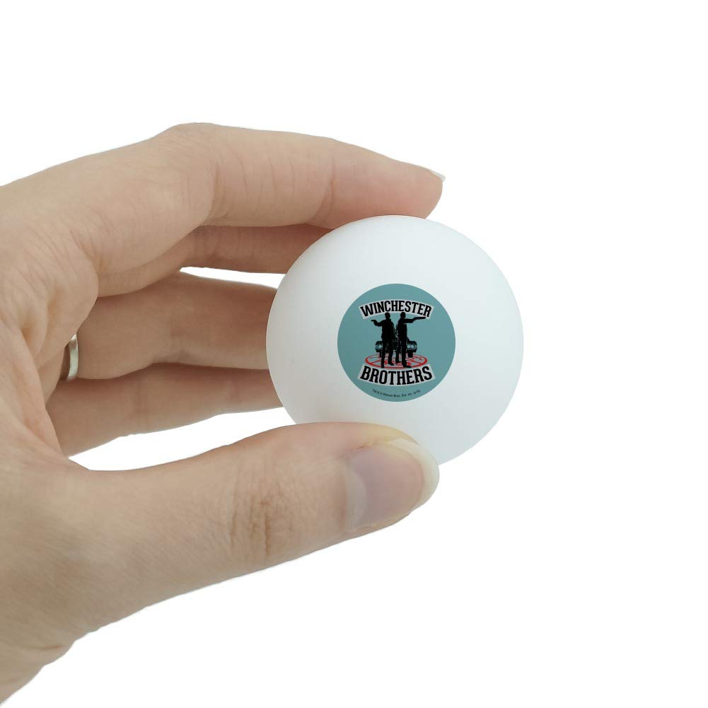 Supernatural Brothers Novelty Ping Pong Balls 3-Pack - Fun Printed Table Tennis Balls for Game Nights, Themed Parties & Collectors