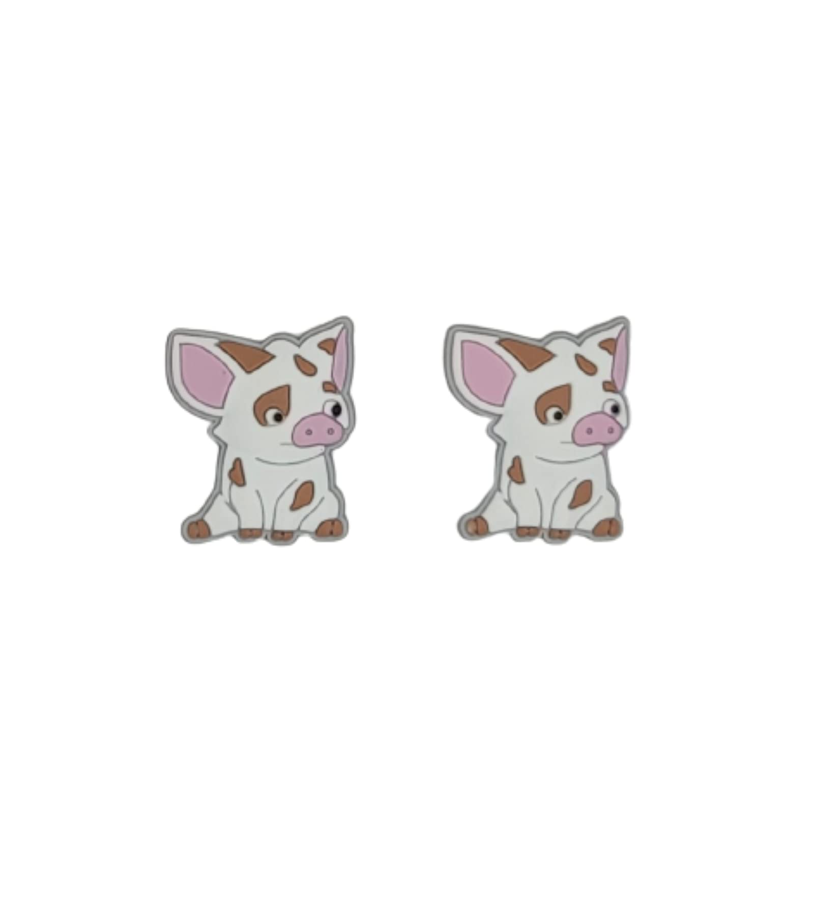 Pig Piggy Shoe Charms for Crocs - 2-Pack Adorable Pig Shoe Accessories for Crocs Clogs & Wristbands - Perfect for Kids & Adults, Great for Casual Wear, Outdoor Activities & Fashion Statement