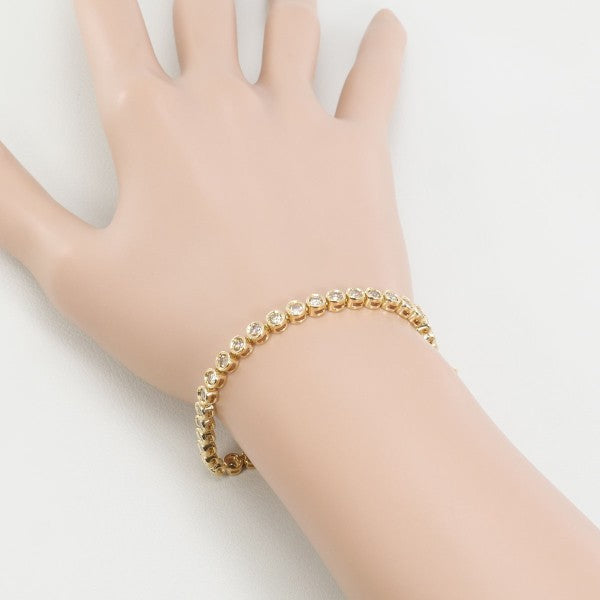 18K Yellow Gold Bracelet with Brown Diamonds - Elegant Jewelry for Women, Perfect for Weddings, Parties & Special Occasions