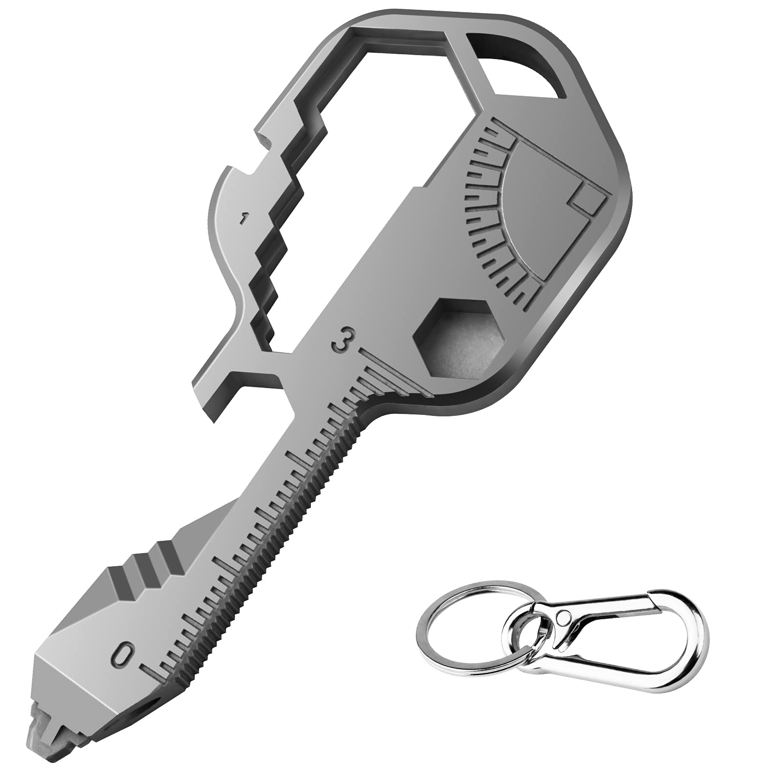 50pcs 24-in-1 Multifunctional Keychain Pocket Tool Set - Screwdriver, Bottle Opener, Wrench, Ruler & More - Perfect for Camping, Hiking, Emergency Kits & Everyday Carry (EDC) - Includes Color Mail Note
