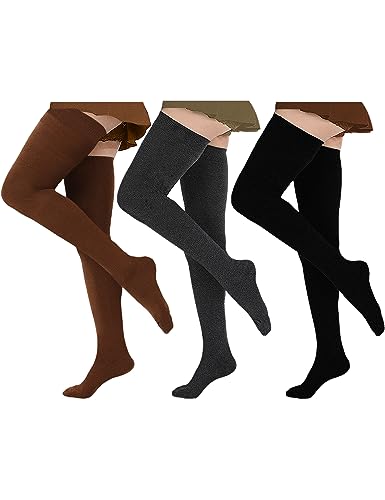 Brown + Charcoal + Black 3 Pairs