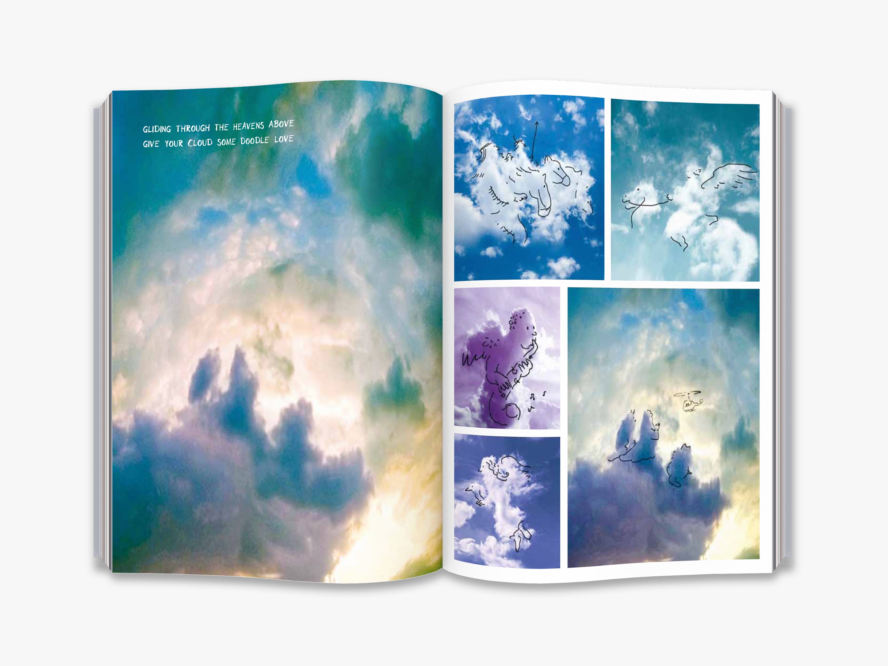 Hirameki: Clouds - Abstract Art Print for Home & Office Decor - Perfect for Living Room, Bedroom, or Workspace Wall Art