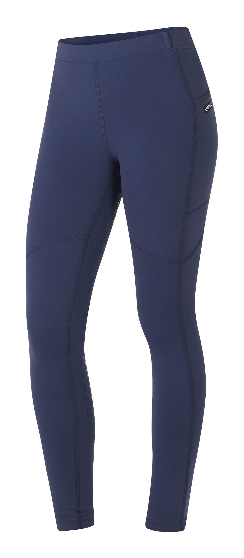 Kerrits Kids Ice Fil Full Seat Horse Riding Tech Tights - Cooling Breathable Equestrian Leggings with Pockets for Girls & Boys | Perfect for Summer Riding Lessons, Horse Shows & Stable Activities