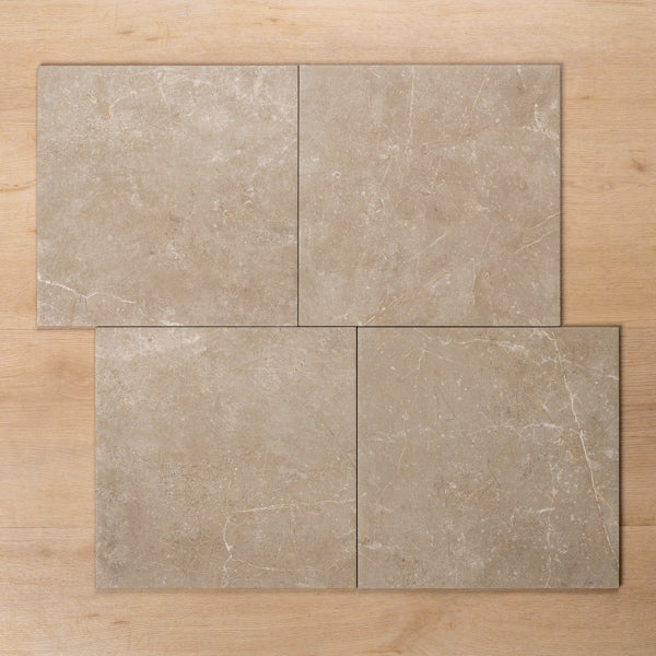 Premium Avalon Greige Matte P3 Porcelain Tile 300x300mm (12x12 Inch) - Durable Floor & Wall Tile for Bathroom, Kitchen, and Living Room