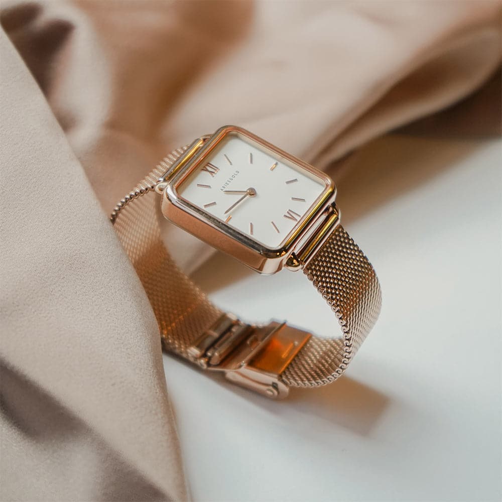 ARIES GOLD Minuit Gold L 5038 RG W Women's Luxury Watch - Elegant Rose Gold Timepiece for Women, Perfect for Formal Events & Evening Occasions