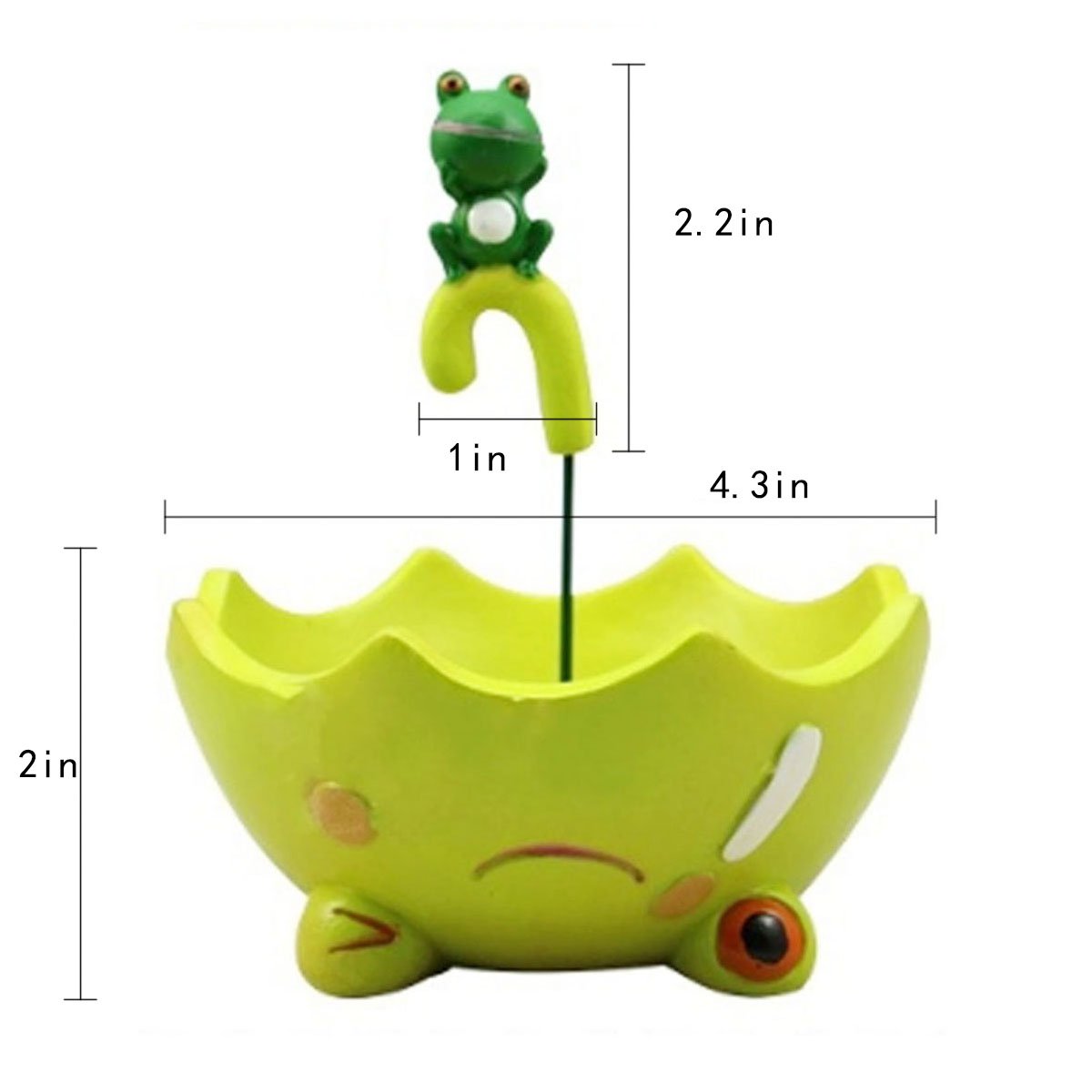 Sun Kea Creative Frog Umbrella Planter - Cute Cartoon Succulent & Flower Pots for Desk, Garden, Room Decor | Perfect for Indoor Plants, Office Decor & Gift Ideas