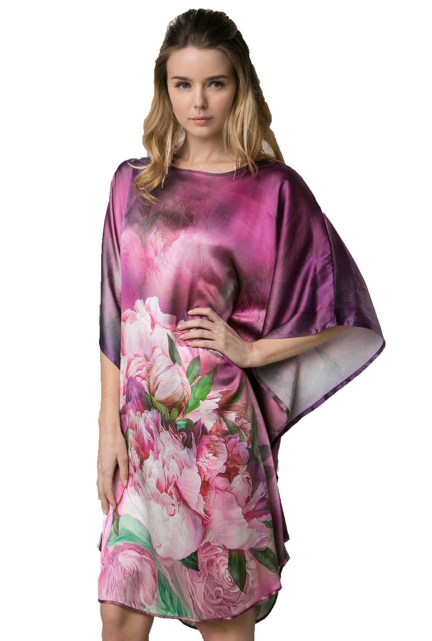 Grace Silk 100% Pure Mulberry Silk Nightgown for Women - Luxurious Soft Sleepwear for Comfortable Nights & Relaxing at Home