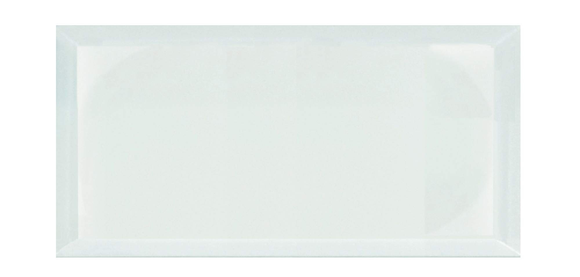 Miseno MT-WHSFEG0816-MA 8x16 Inch Frosted Elegance Rectangle Wall Tile - Glossy Finish Ceramic Subway Tile for Kitchen Backsplash, Bathroom Shower, and Fireplace Surround
