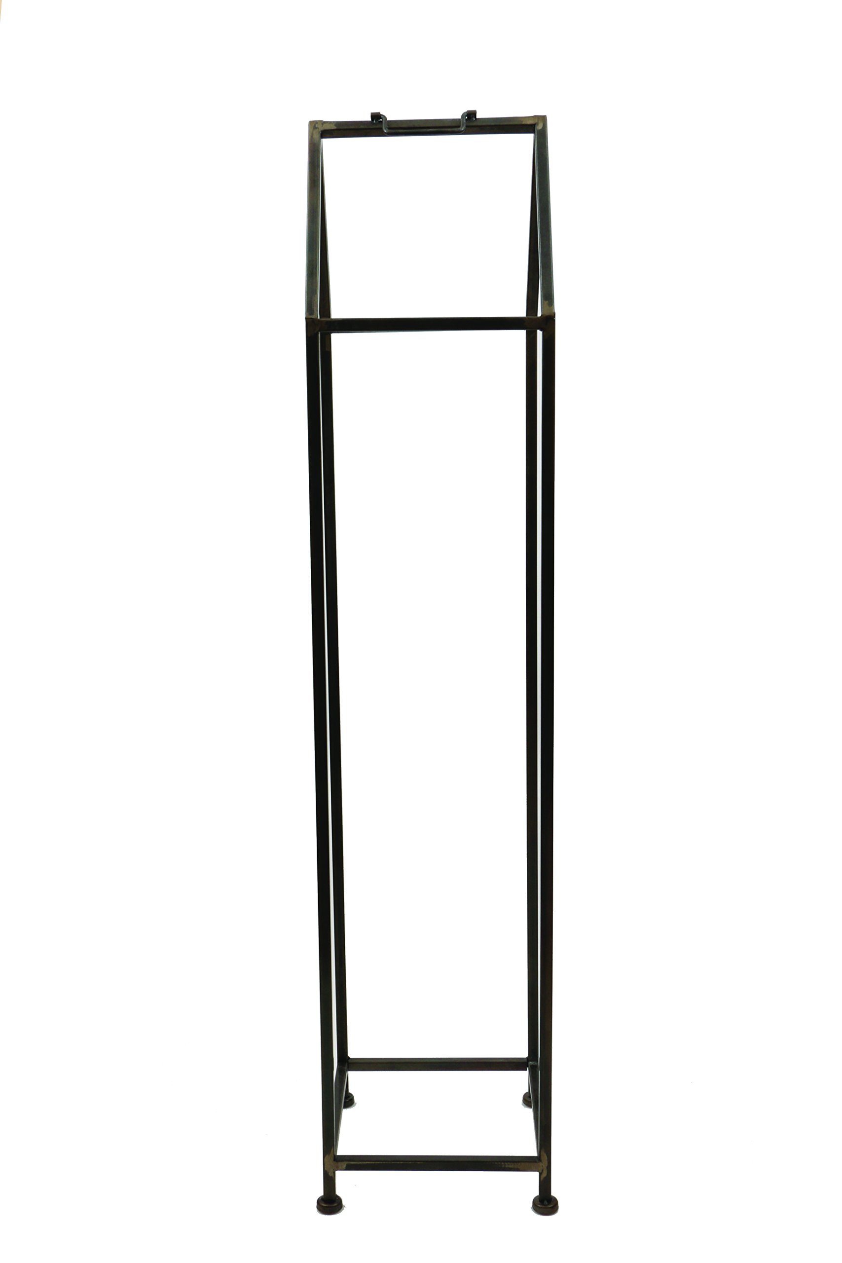 Creative Co-Op Metal Firewood Holder - Rust-Resistant Indoor/Outdoor Log Rack for Fireplace, Camping & Patio Storage - Perfect for Home, Cabin & Backyard Use