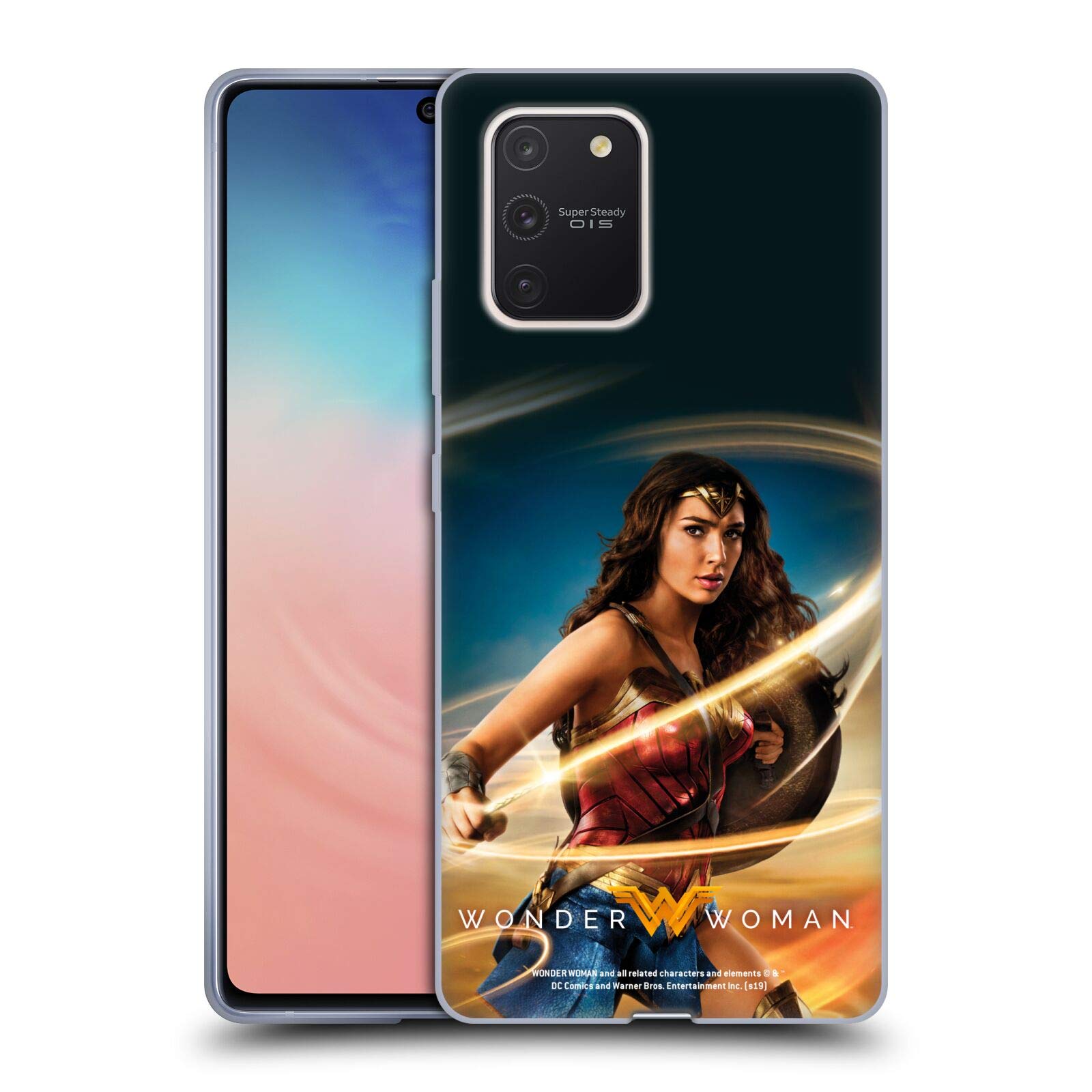Head Case Designs Wonder Woman Lasso of Truth Soft Gel Case for Samsung Galaxy S10 Lite - Officially Licensed Movie Poster Design for Superhero Fans
