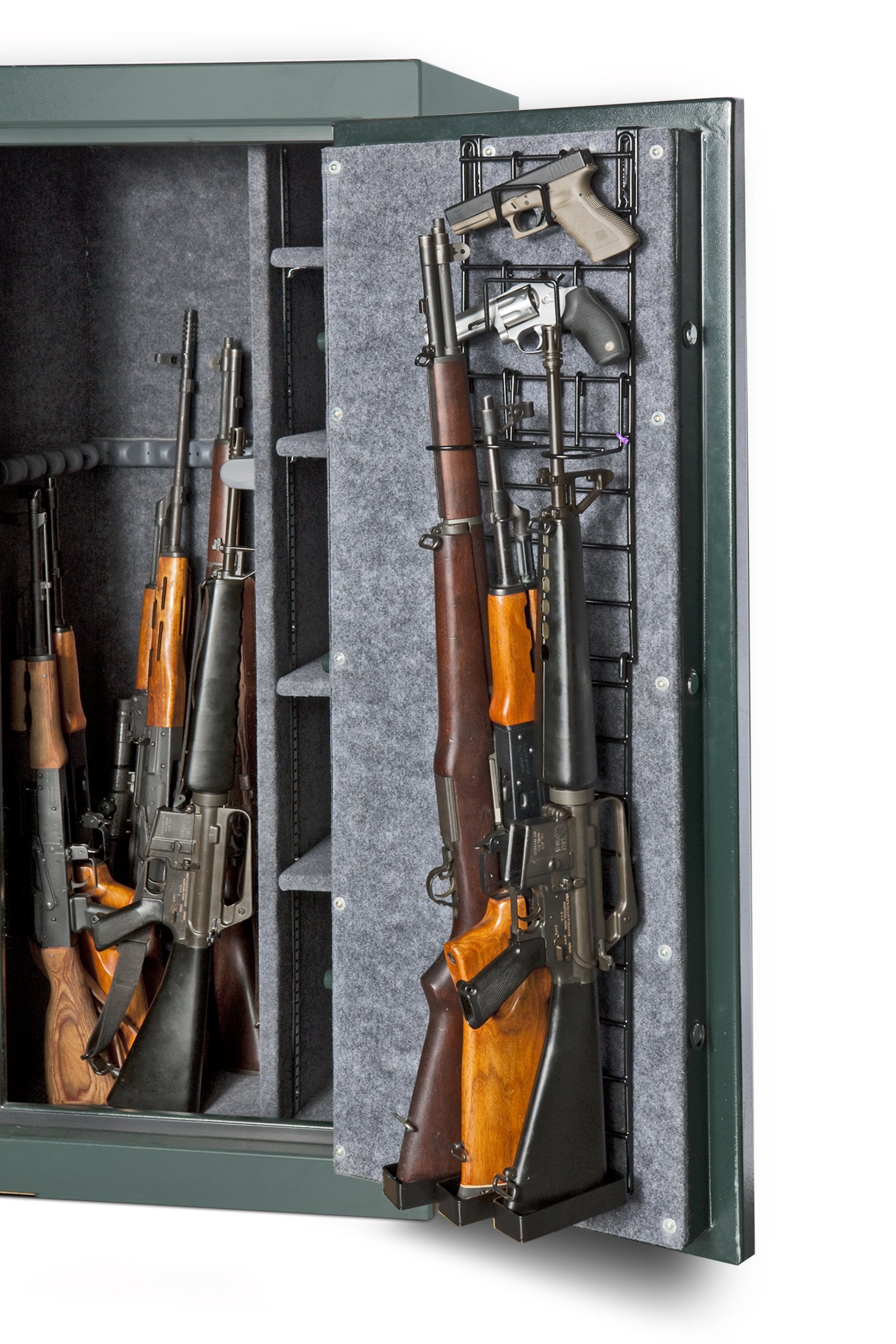 Rack'Em The Maximizer™ 3 Rifle & 2 Pistol Gun Rack - Narrow Full Door Storage Organizer | Perfect for Closet, Safe, and Vehicle Firearm Organization