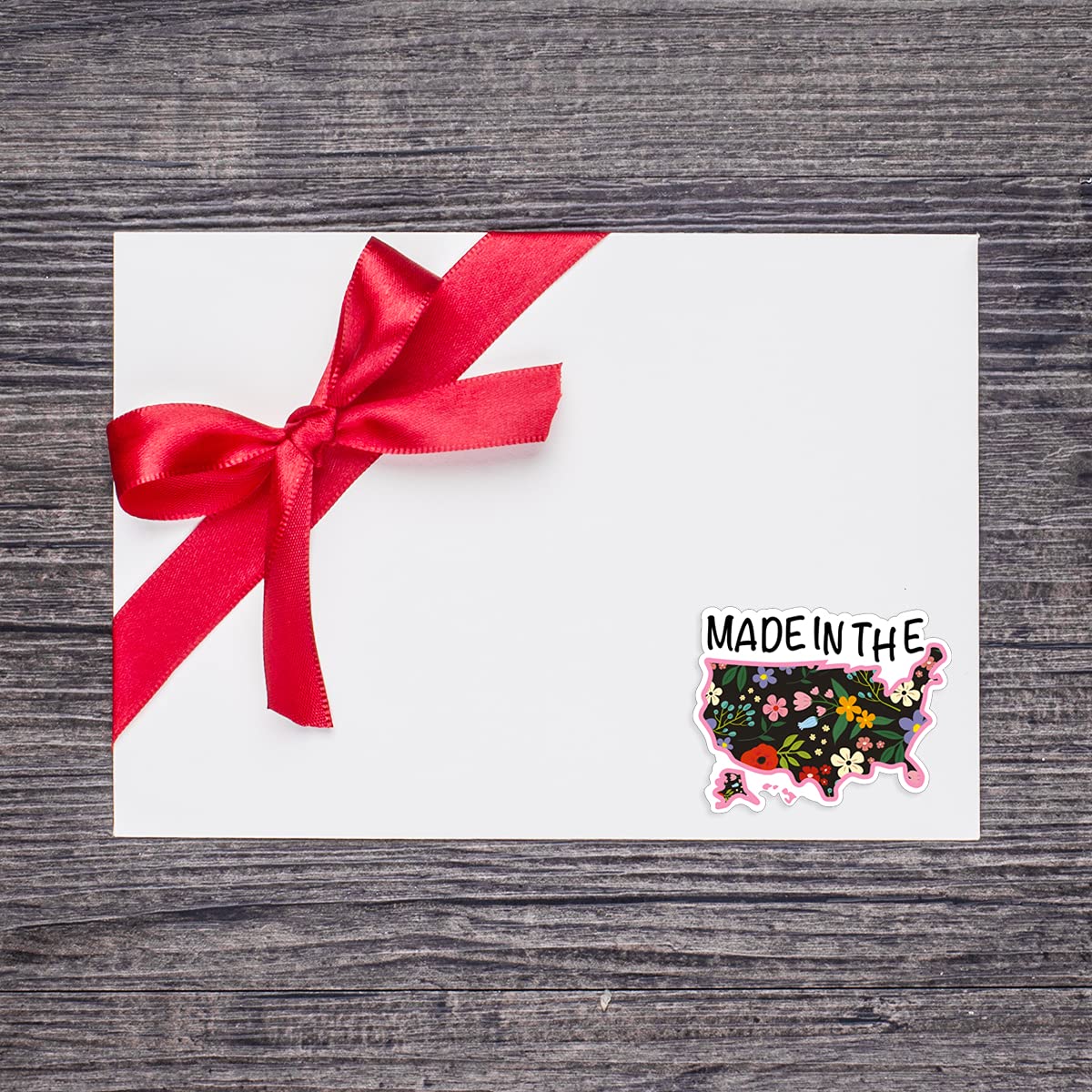 Wailozco 1.5'' America Map Stickers - 500 Labels/Roll for Small Business & Handmade Goods