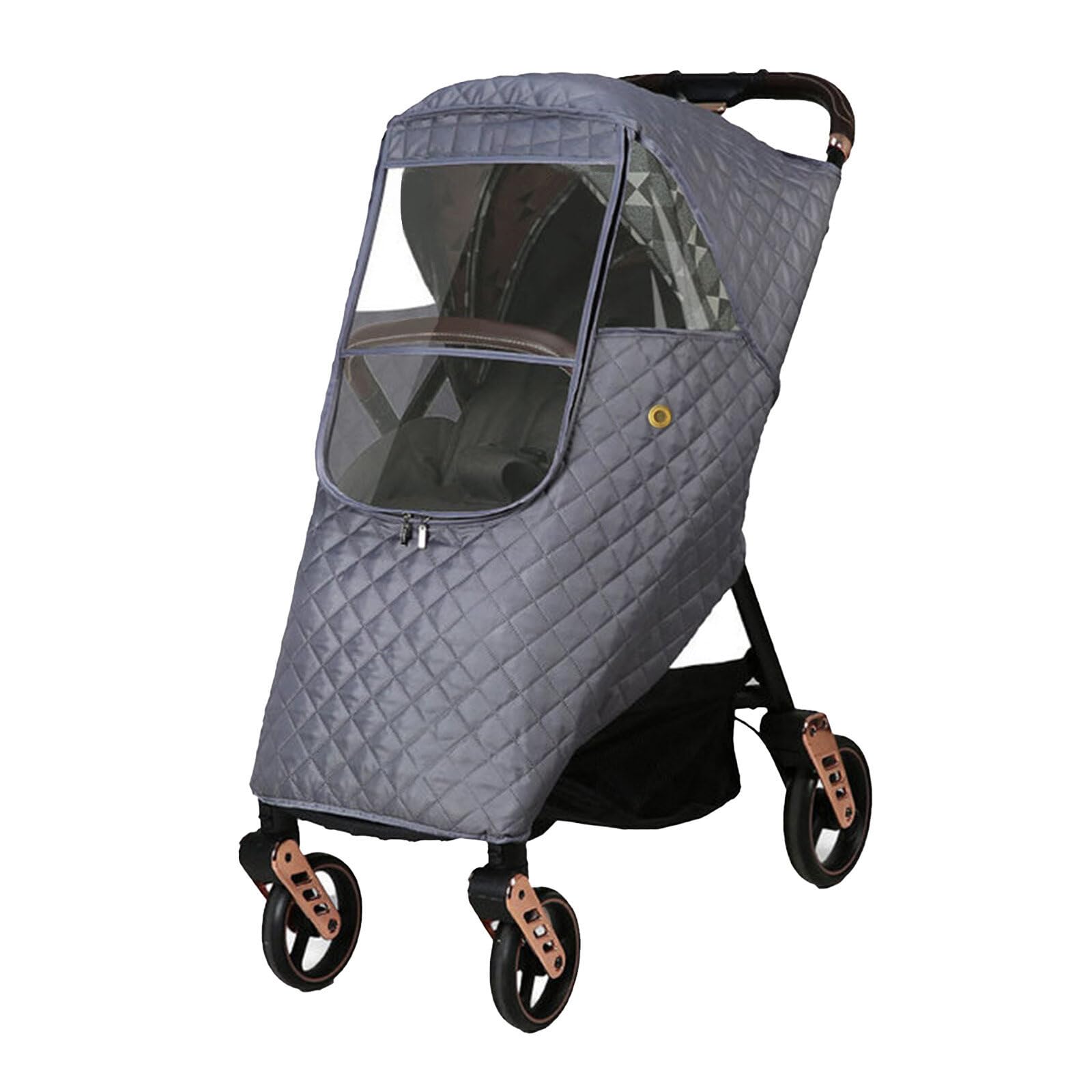 Universal Winter Baby Stroller Rain Cover - Windproof Quilted Weather Protection for Strollers & Pushchairs - Perfect for Snowy Days, Rainy Weather & Cold Wind Protection