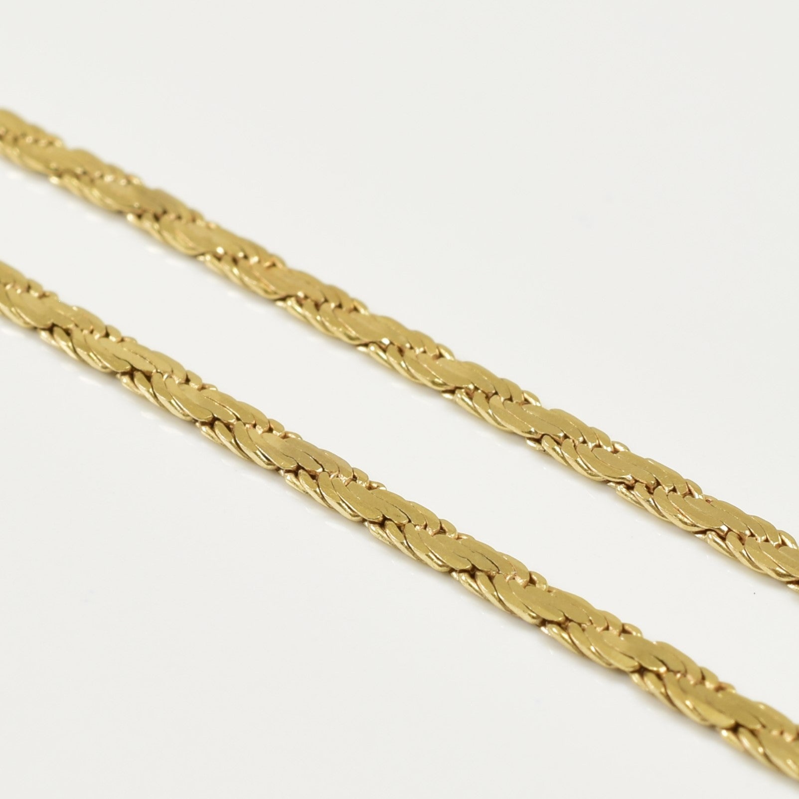 10K Yellow Gold Fancy Chain Necklace - 17.5 Inches - Elegant Jewelry for Women, Perfect for Parties, Weddings & Everyday Wear