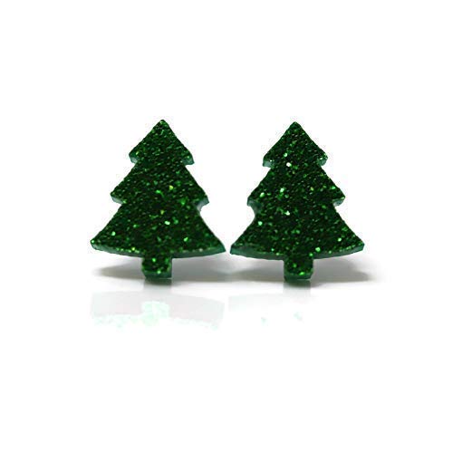 Laser Cut Acrylic Tree Earrings - Hypoallergenic Plastic Posts for Sensitive Ears | Lightweight Dangle Earrings for Women, Perfect for Everyday Wear, Parties & Gifts
