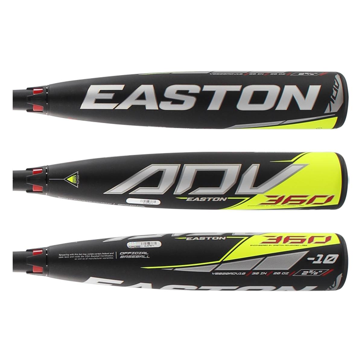 Easton 2020 YBB20ADV10 Advance 360 USA Baseball Bat - Lightweight & Durable for Youth & Adult Players - Perfect for Training, Games & Tournaments