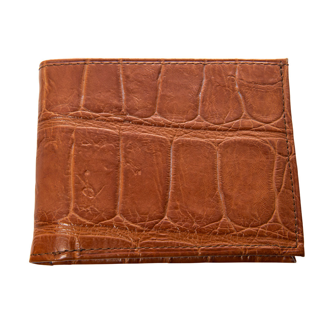 George Campsen Genuine Alligator Leather Bifold Wallet for Men - Premium Slim RFID Blocking Credit Card Holder (Perfect for Business, Travel & Everyday Use)