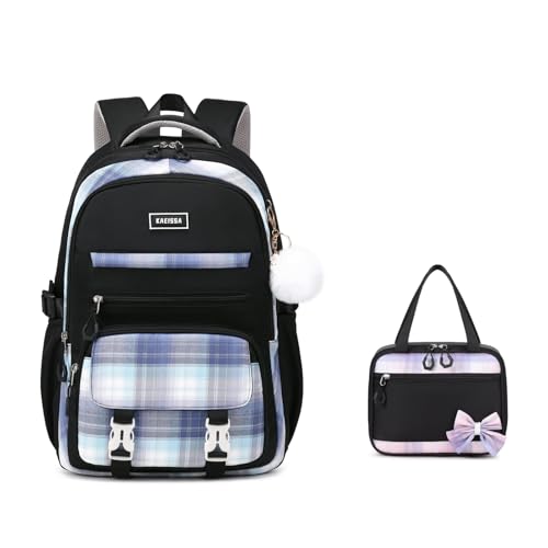 2pcs Set With Lunch Bag-purple-black