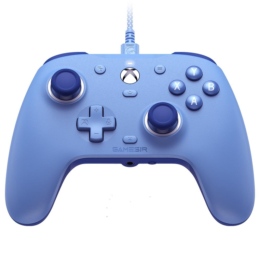 GameSir G7 SE Blue Wired Xbox Controller for PC, Xbox Series X/S, Xbox One - Officially Licensed Hall Effect Gamepad with 3.5mm Headphone Jack, 2 Programmable Back Buttons, 1000Hz Polling Rate & Anti-Stick Drift Technology - Perfect for FPS, Racing & Action Games
