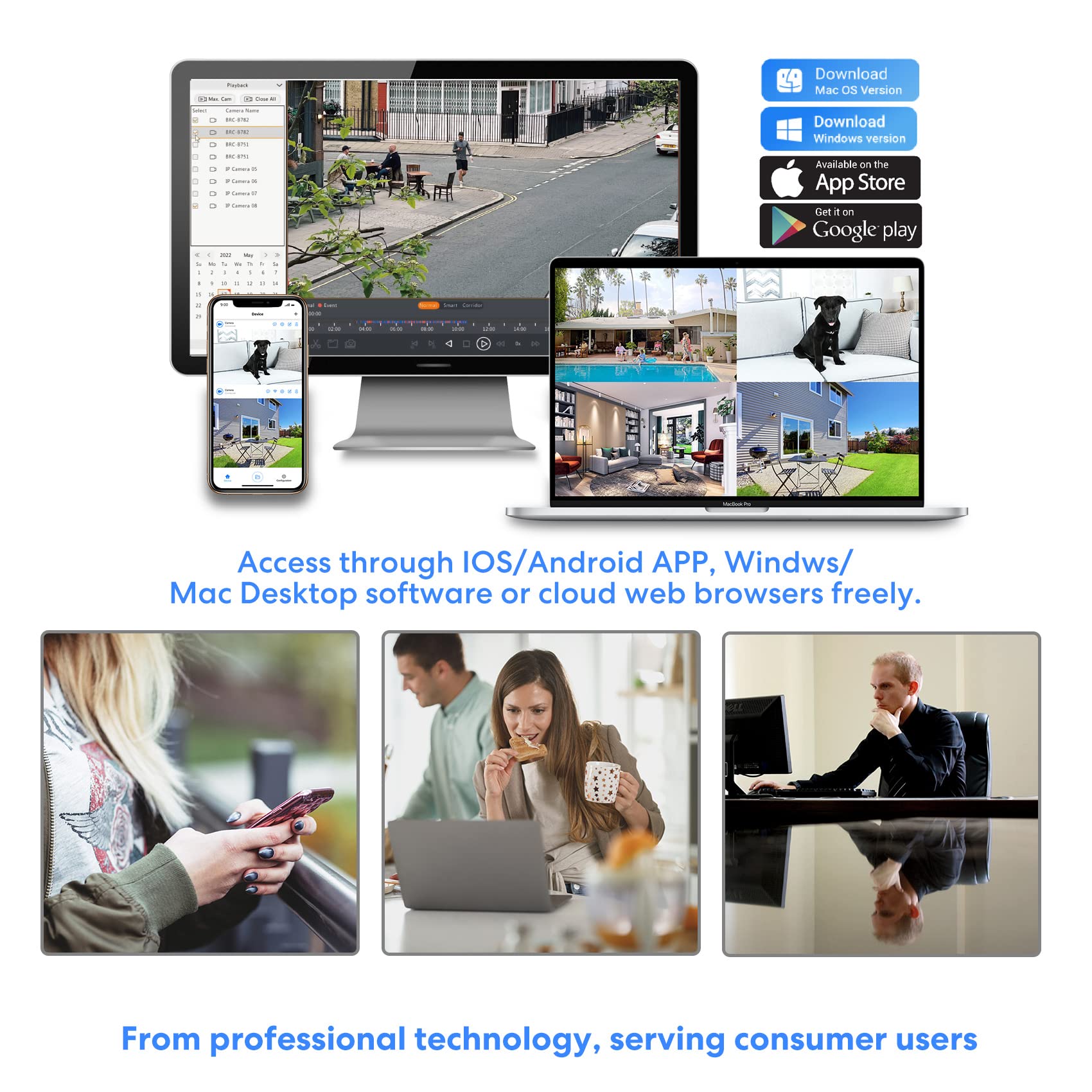 Brillcam 4K PoE Security Camera - 8MP Outdoor Bullet Camera with 115ft Night Vision, 2.8mm Lens, Built-in Mic & SD Slot (128GB Included) | Human/Intrusion/Motion Detection | Ideal for Home Security, Business Surveillance & Property Monitoring