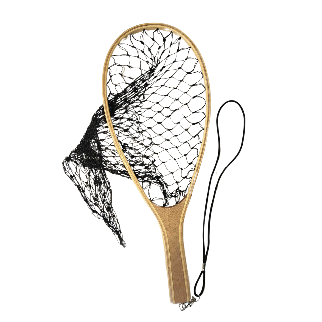 Danielson Bamboo Landing Net - Lightweight Small Fishing Net with Durable Frame for Trout, Bass, Crappie - Perfect for Fly Fishing, Kayak Fishing & Catch-and-Release