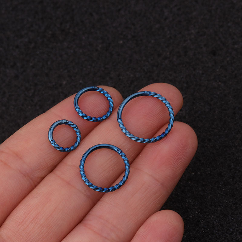 16G Surgical Steel Cartilage Huggie Hoop Earrings - Colorful Body Jewelry for Women | Perfect for Pierced Ears, Daily Wear & Fashion Accessories | HSPJ19120