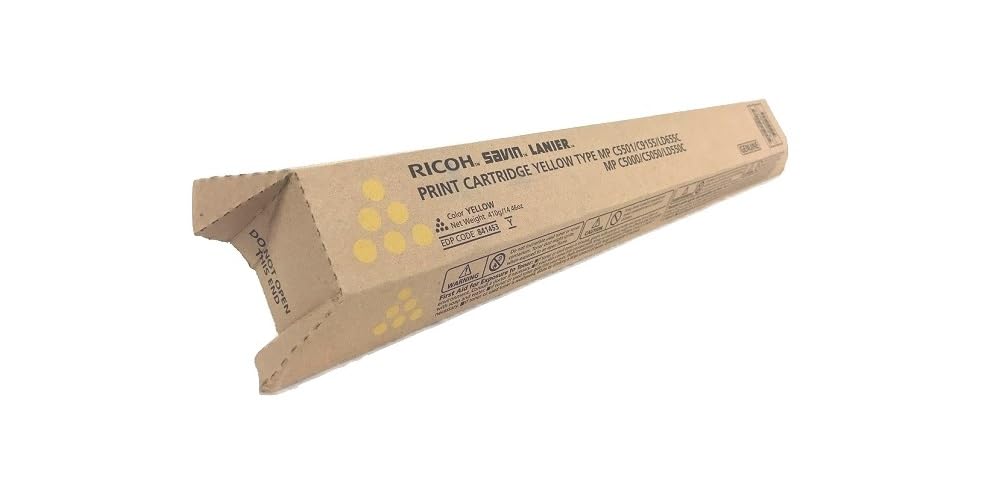 Ricoh 841285 Yellow Laser Toner Cartridge - Compatible with Savin C4040 & C5050 Printers | High-Quality Replacement for Office & Home Printing