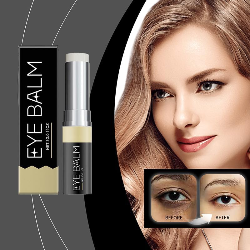 Lumibalm Under Eye Balm Stick - Dark Circle & Puffiness Treatment, Anti-Aging Eye Cream with Natural Ingredients (3 Pack) | Perfect for Morning Routine, Travel & Nighttime Skincare